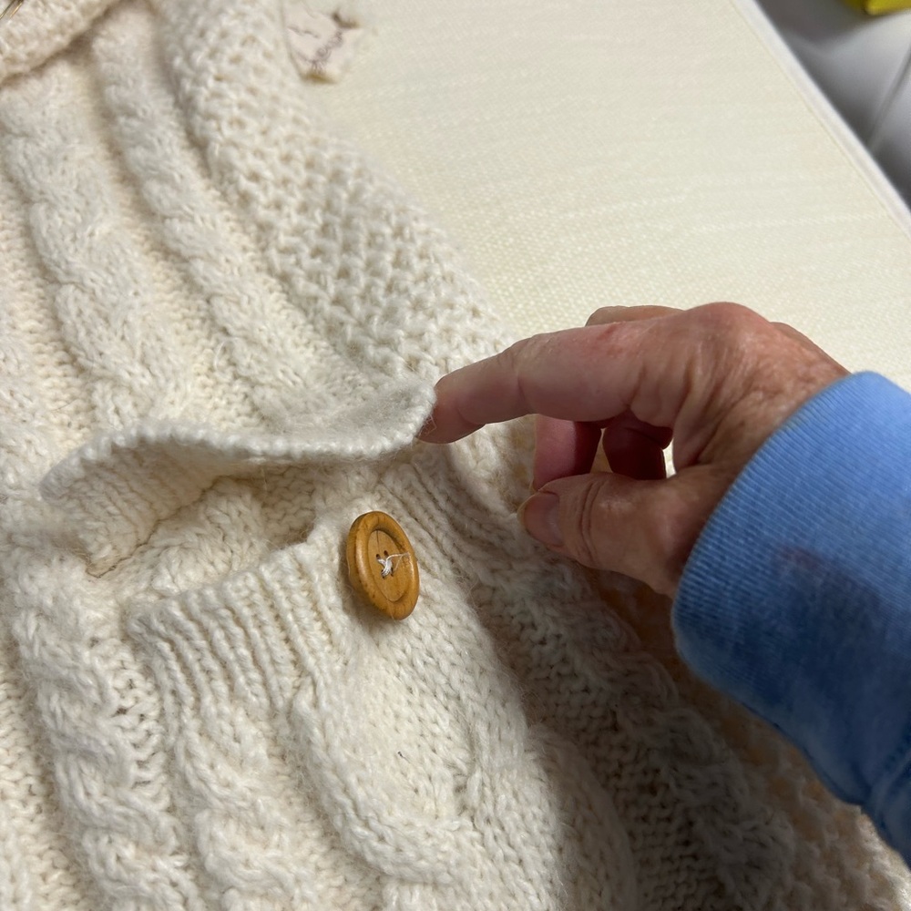 Anthropology Sleeveless Cable Knit Dress with Pocket Details - Cream - Picture 5 of 7